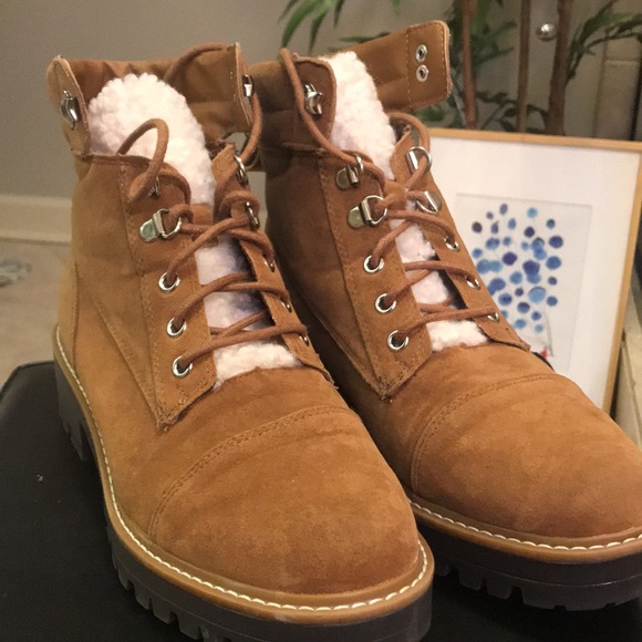 Sweater Lace Up Combat Lug Sole Boot - Picture 2 of 6